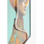 Rama foto Sun Hat Woman Galben LED 80x80 cm