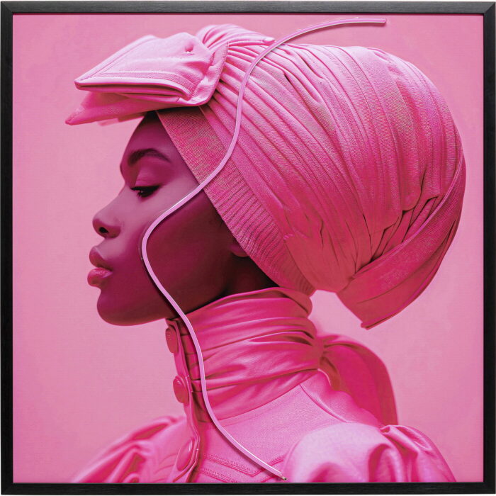 Rama foto Roz Woman LED 80x80 cm