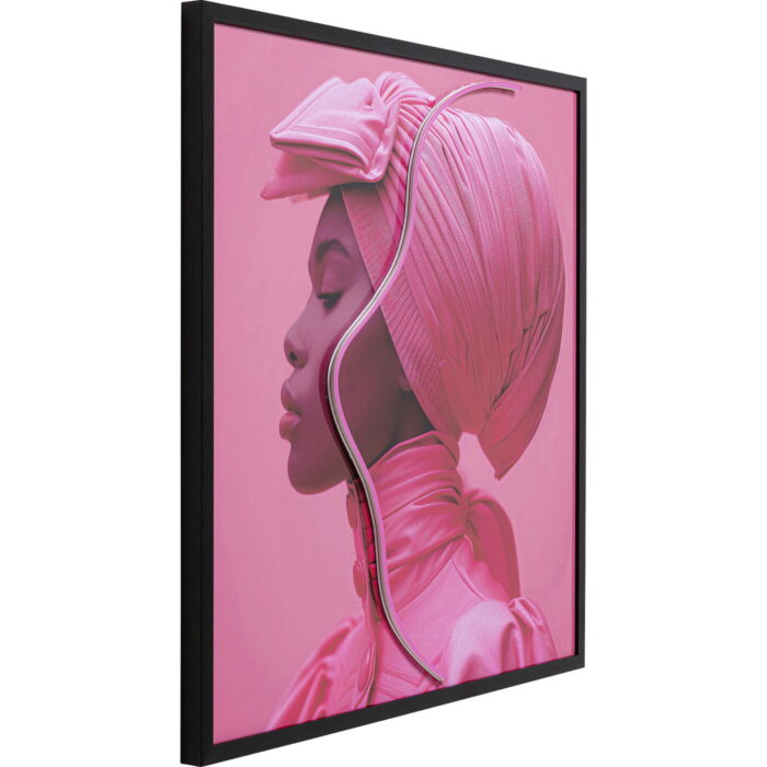 Rama foto Roz Woman LED 80x80 cm