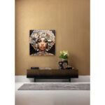 Tablou Glass Art Geo Women 3D 120x120 cm