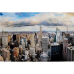 Tablou Glass City View 150x100 cm
