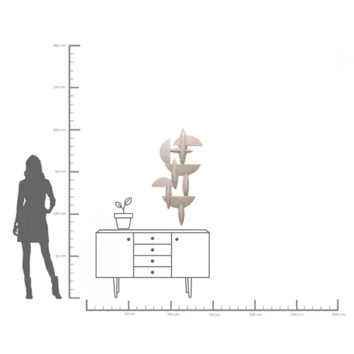 DECORAȚUNE DE PERETE ROTONDO PEZZI 118 CM - imagine 6