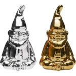 Decoratiune Gnome Argintiu si Auriu