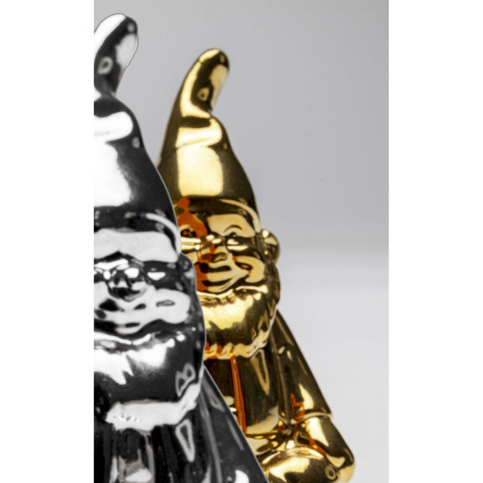 Decoratiune Gnome Argintiu si Auriu