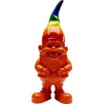 Figurina decorativa Gnome Standing Rainbow Portocaliu 46 cm