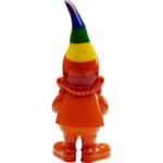 Figurina decorativa Gnome Standing Rainbow Portocaliu 46 cm