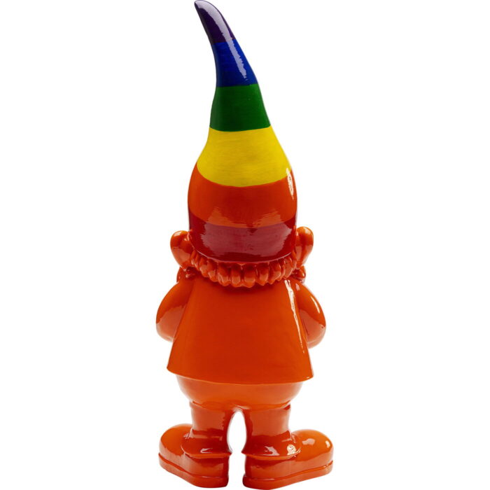Figurina decorativa Gnome Standing Rainbow Portocaliu 46 cm