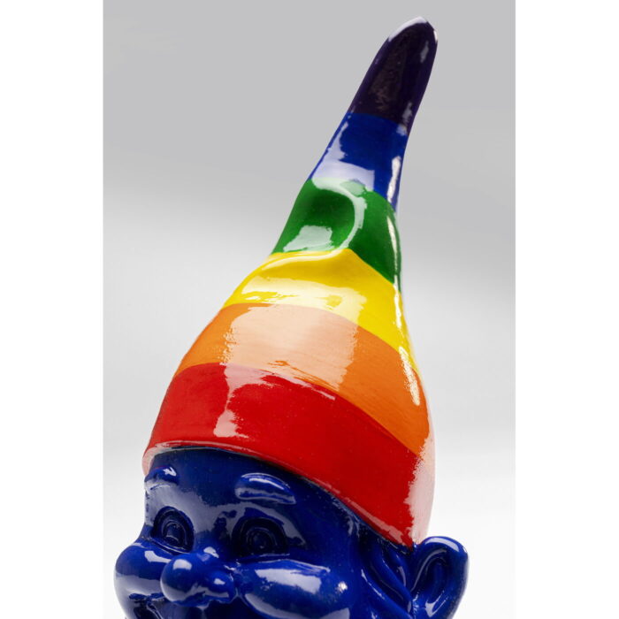 Figurina decorativa Gnome Standing Rainbow Albastru 21 cm