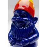 Figurina decorativa Gnome Standing Rainbow Albastru 21 cm