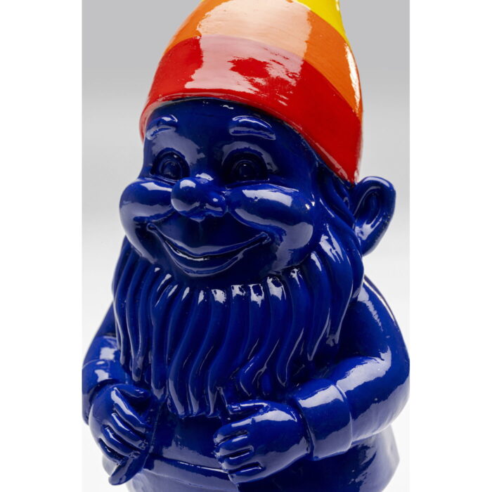 Figurina decorativa Gnome Standing Rainbow Albastru 21 cm