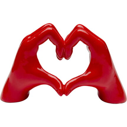 Obiect decorativ Heart Hands Rosu 12 cm