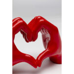 Obiect decorativ Heart Hands Rosu 12 cm