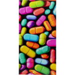 Tablou Canvas Pastilla Colorat 70x140 cm
