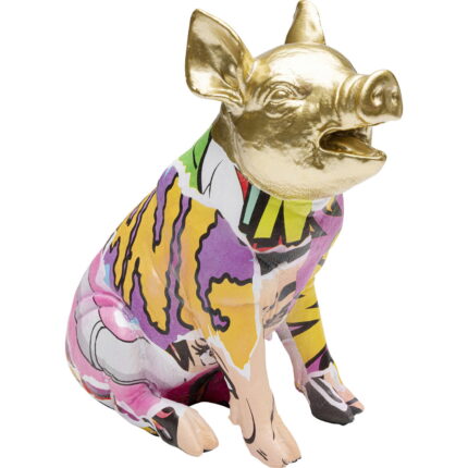 Figurina decorativa Graffiti Pig 20 cm