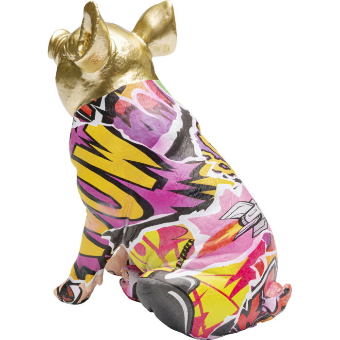 Figurina decorativa Graffiti Pig 20 cm