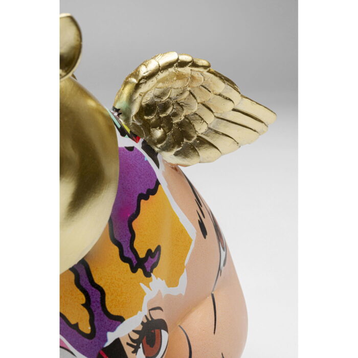 Figurina decorativa Graffiti Flying Pig 16 cm