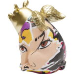 Figurina decorativa Graffiti Flying Pig 16 cm