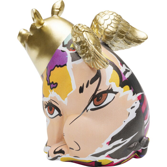 Figurina decorativa Graffiti Flying Pig 16 cm
