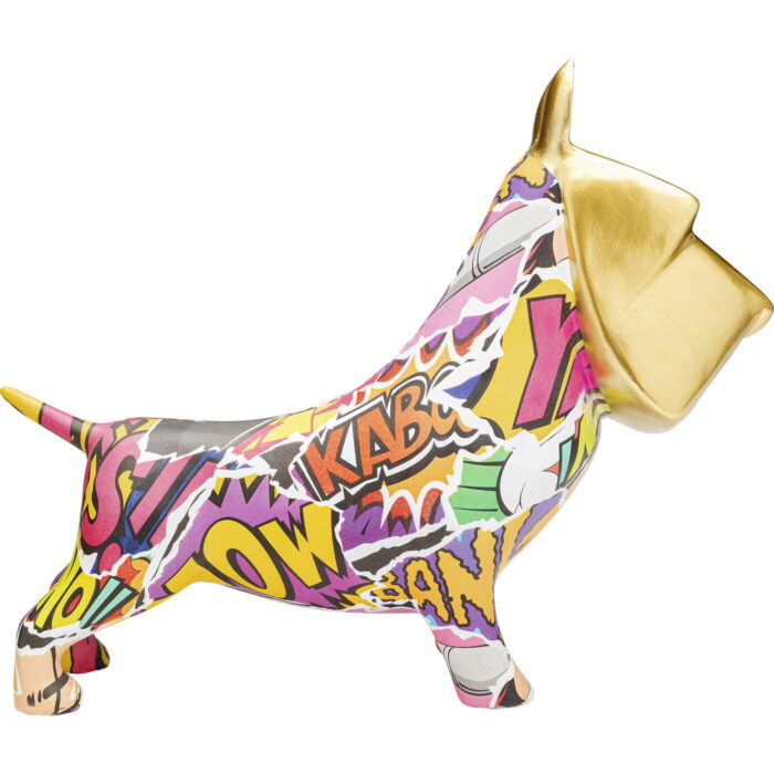 Figurina decorativa Graffiti Pixel Dog 35 cm
