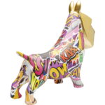 Figurina decorativa Graffiti Pixel Dog 35 cm