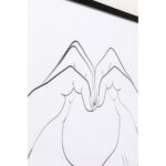 Rama foto Heart Hands 103x73 cm