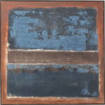 Rama foto Silence Albastru 120x120 cm