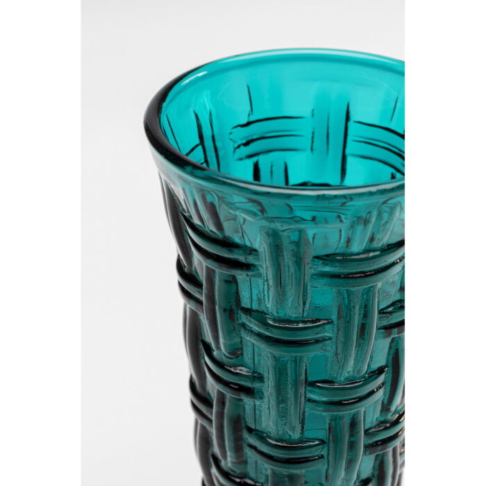 Pahar de Sampanie Tissue Albastru-Verde 18 cm