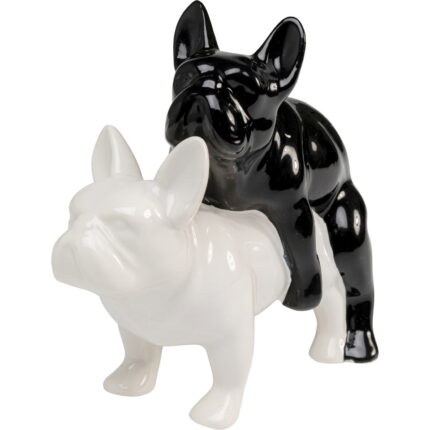 Figurina decorativa Love Dogs Negru