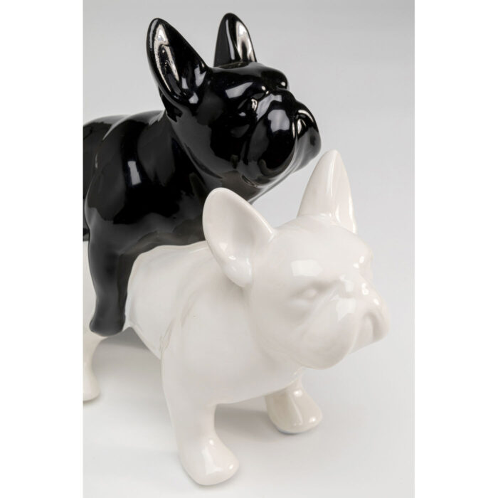 Figurina decorativa Love Dogs Negru