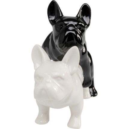 Figurina decorativa Love Dogs Negru