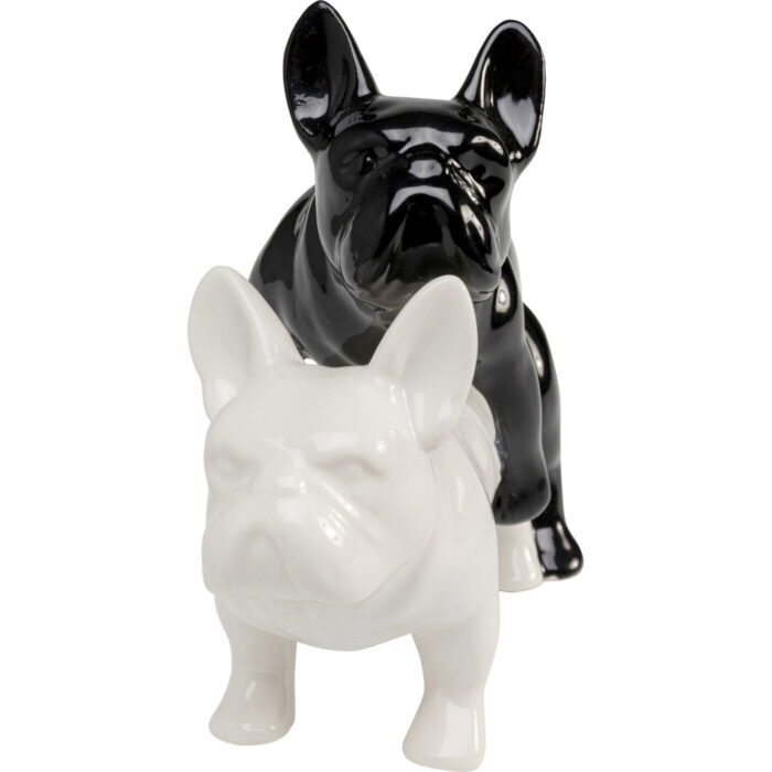 Figurina decorativa Love Dogs Negru