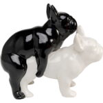 Figurina decorativa Love Dogs Negru