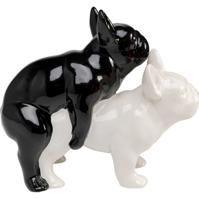 Figurina decorativa Love Dogs Negru