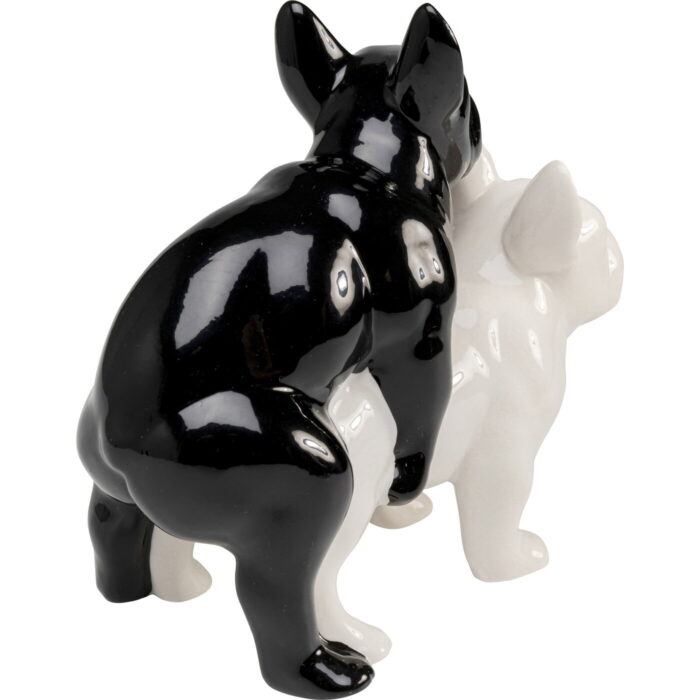 Figurina decorativa Love Dogs Negru