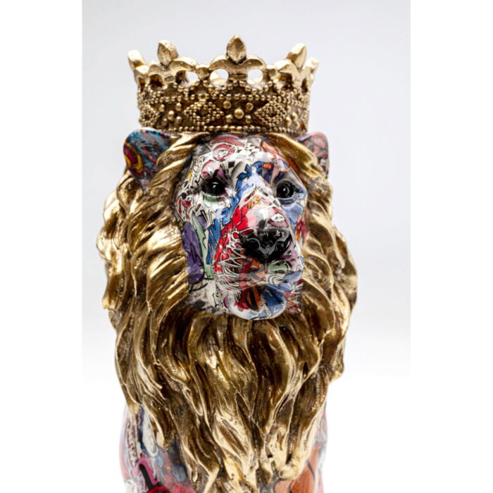 Figurina decorativa Graffiti King Lion 29 cm