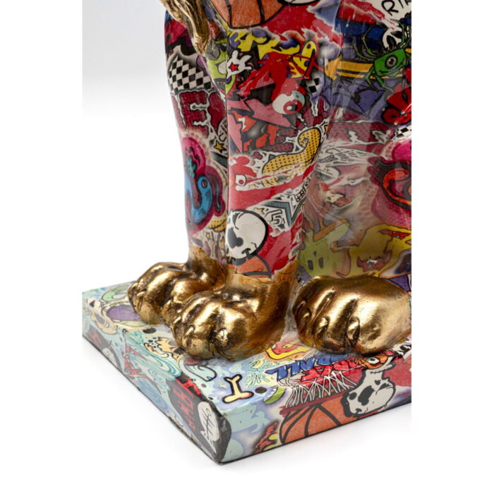 Figurina decorativa Graffiti King Lion 29 cm