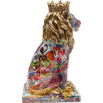 Figurina decorativa Graffiti King Lion 29 cm