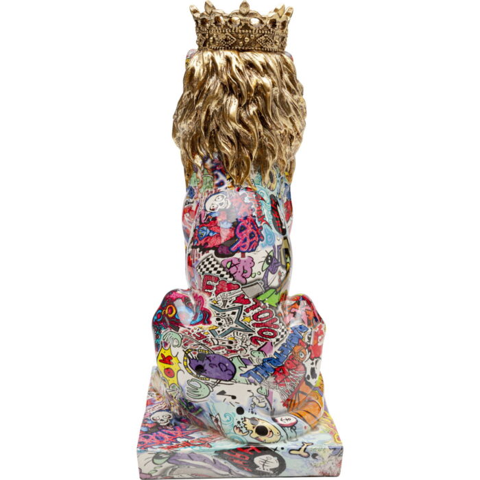 Figurina decorativa Graffiti King Lion 29 cm