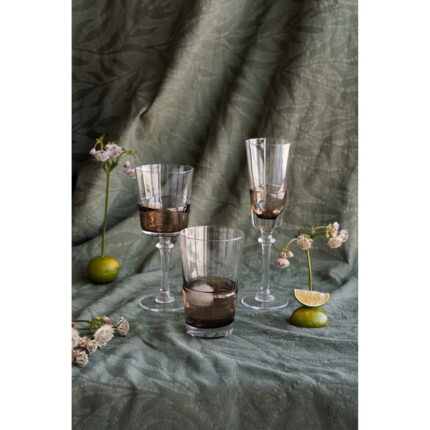 Pahar de vin rosu Mimi Amber 21 cm