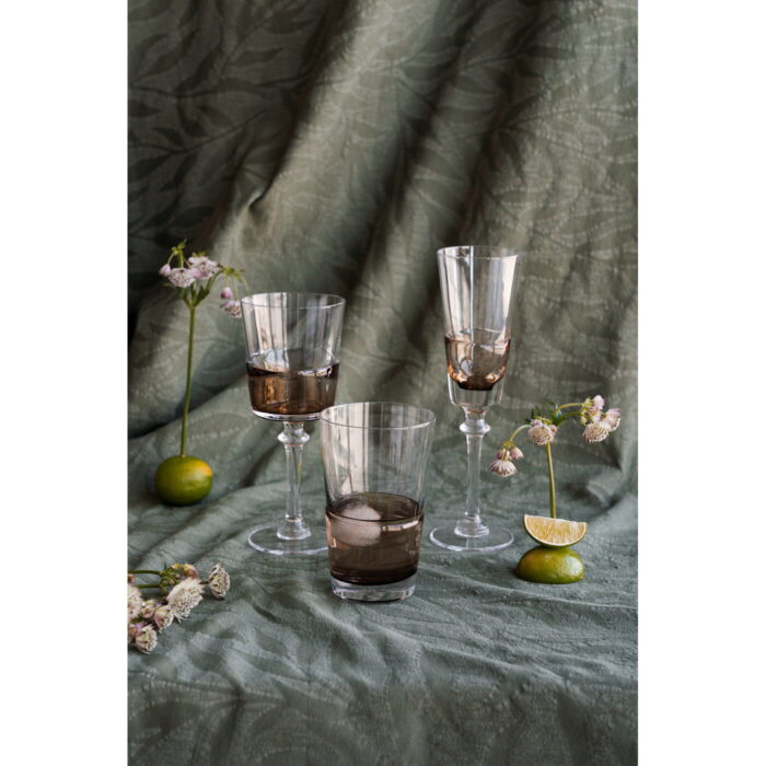 Pahar de vin rosu Mimi Amber 21 cm