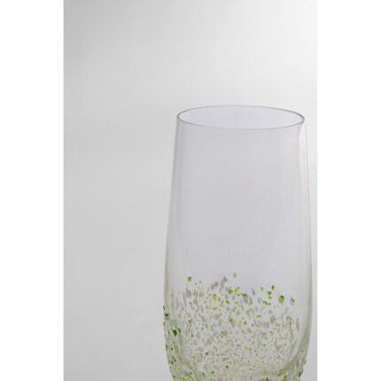 Pahar de Sampanie Confetti Verde 24 cm