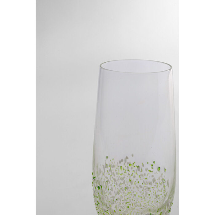 Pahar de Sampanie Confetti Verde 24 cm