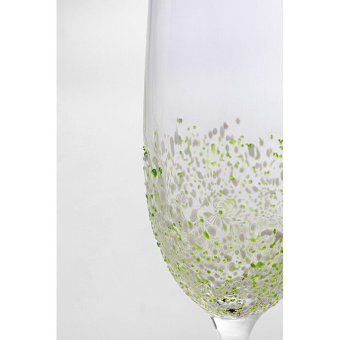 Pahar de Sampanie Confetti Verde 24 cm