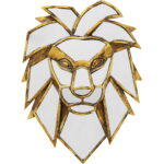 Decoratiune de perete Lion Oglinda 35 cm