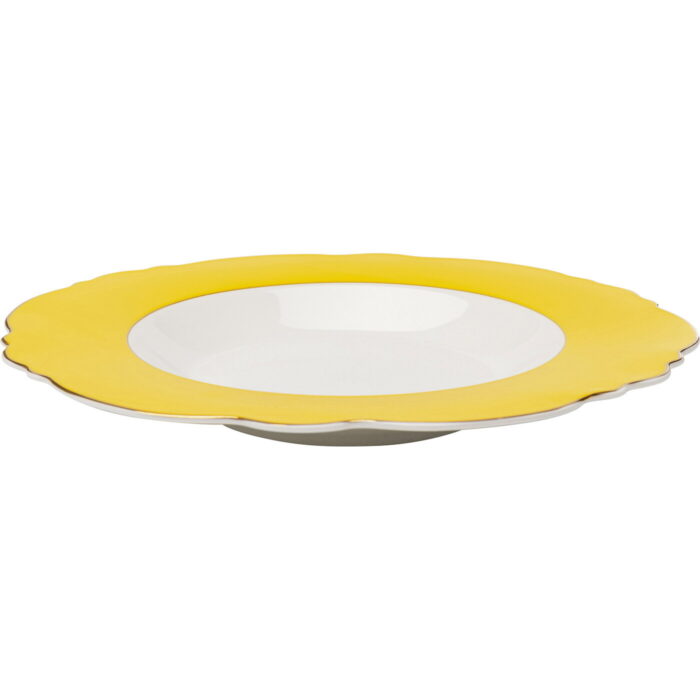 Farfurie adâncă Harlequin galben Ø23 cm