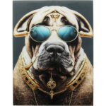 Tablou de sticla Fashion Dog 60x80cm