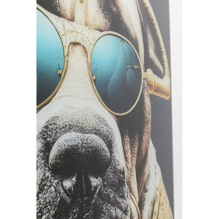 Tablou de sticla Fashion Dog 60x80cm
