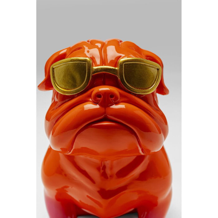 Figurina decorativa Fashion Dog Portocaliu 17 cm