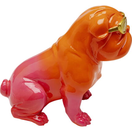 Figurina decorativa Fashion Dog Portocaliu 17 cm