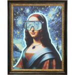 Rama foto LED Art Lady 80x100 cm